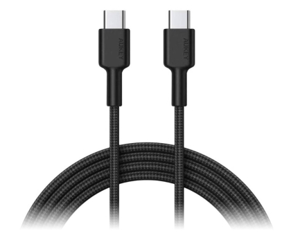 Kabel AUKEY CB-CD45 nylonowy USB C - USB C | 0,9m | 3A | 60W PD | 20V